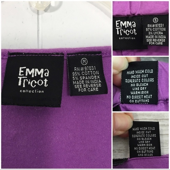 Vintage 90’s Y2K Emma Tricot Sunflower Shirt Pant Set M S Purple Yellow Woman’s - Picture 11 of 12